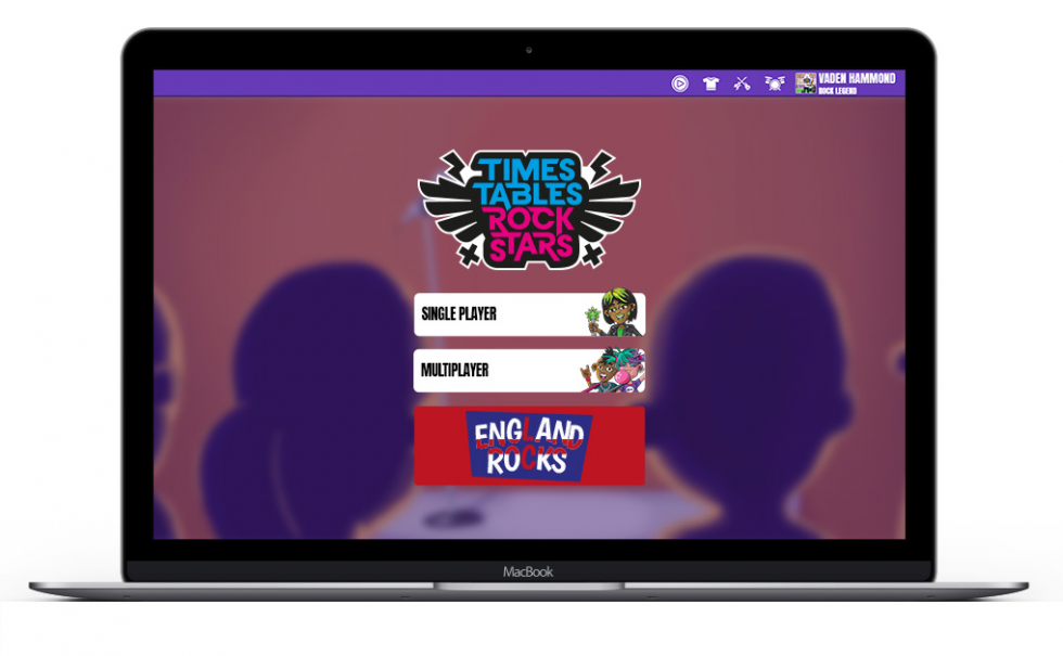 Times Tables Rock Stars England Rocks Competition student view.
