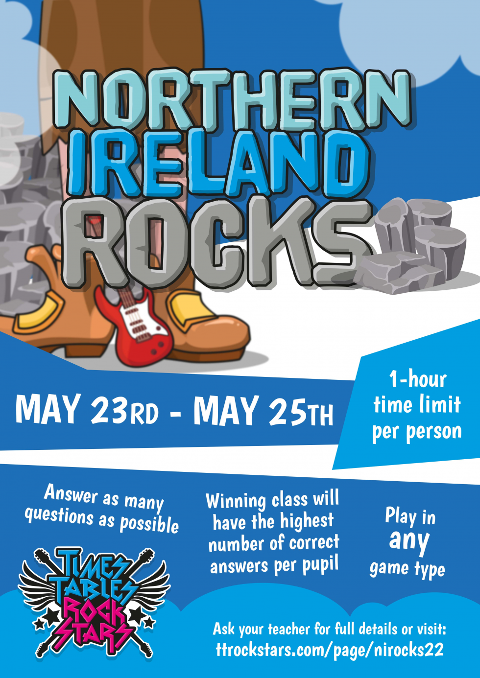 Download your Northern Ireland Rocks Poster now.