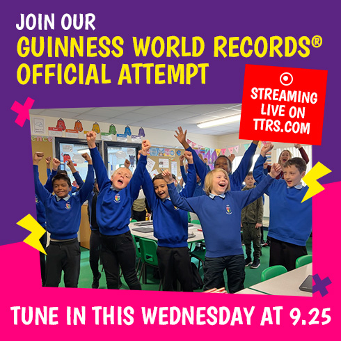 Set an official GUINNESS WORLD RECORDS™ title with Times Tables Rock Stars.