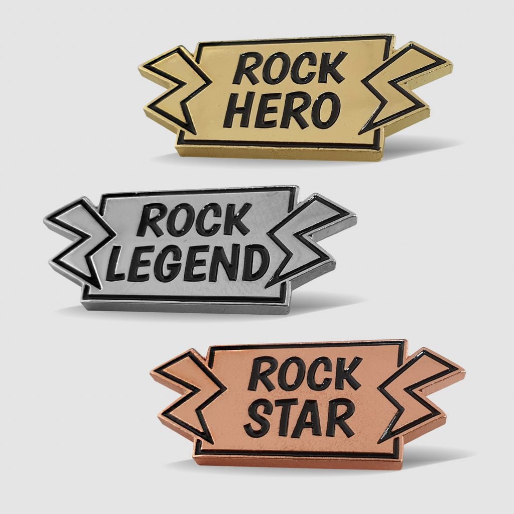 Buy Rock Status Badges in the Reward Shop